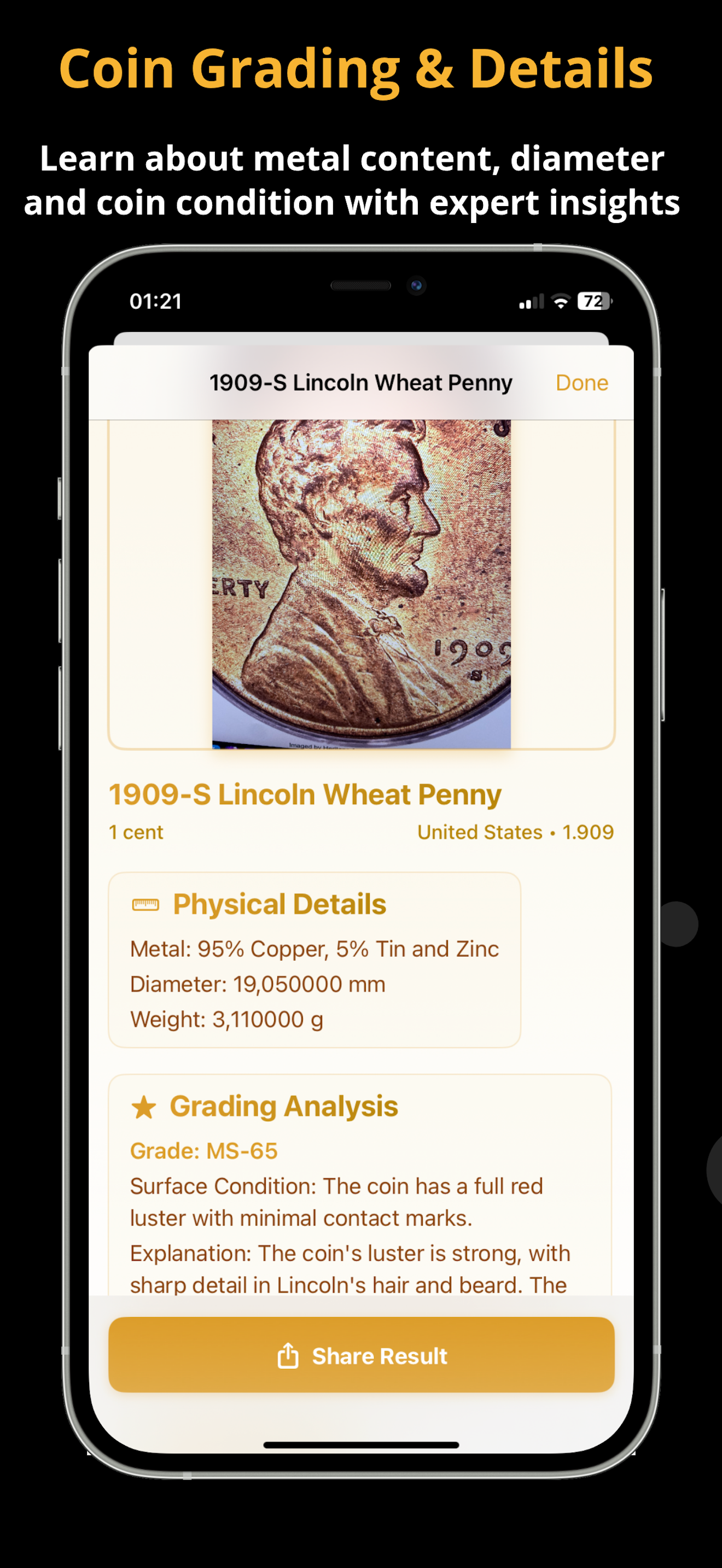 free coin identifier and value